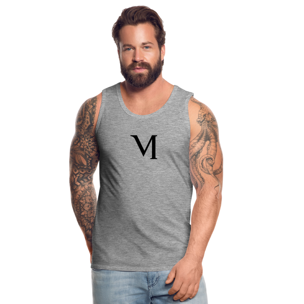 Premium Tank Top – Sportlich - Vielseitig - Grau meliert