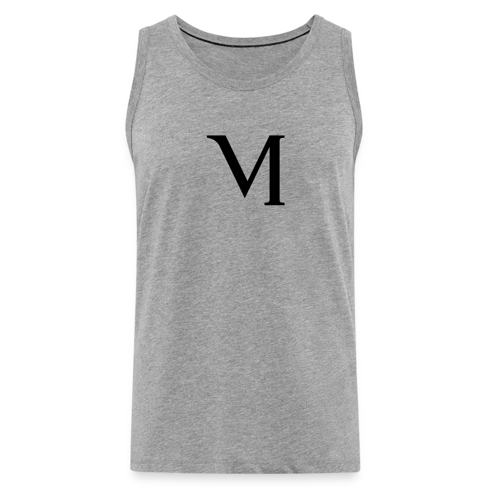 Premium Tank Top – Sportlich - Vielseitig - Grau meliert