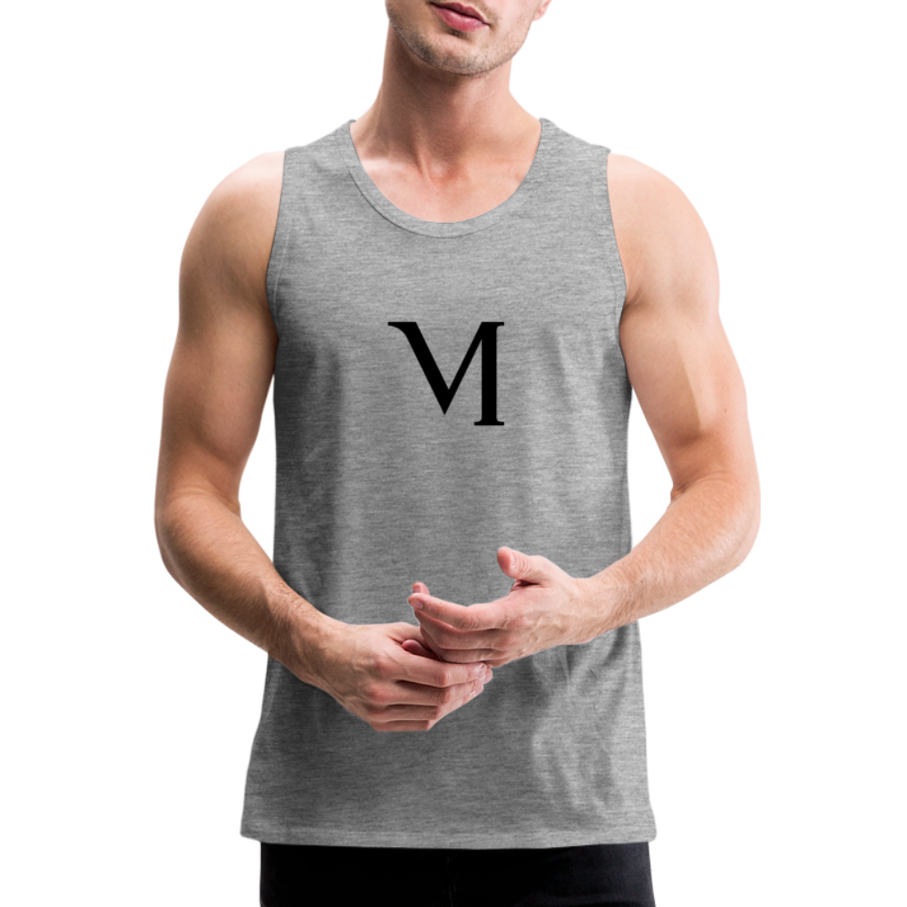 Premium Tank Top – Sportlich - Vielseitig - Grau meliert