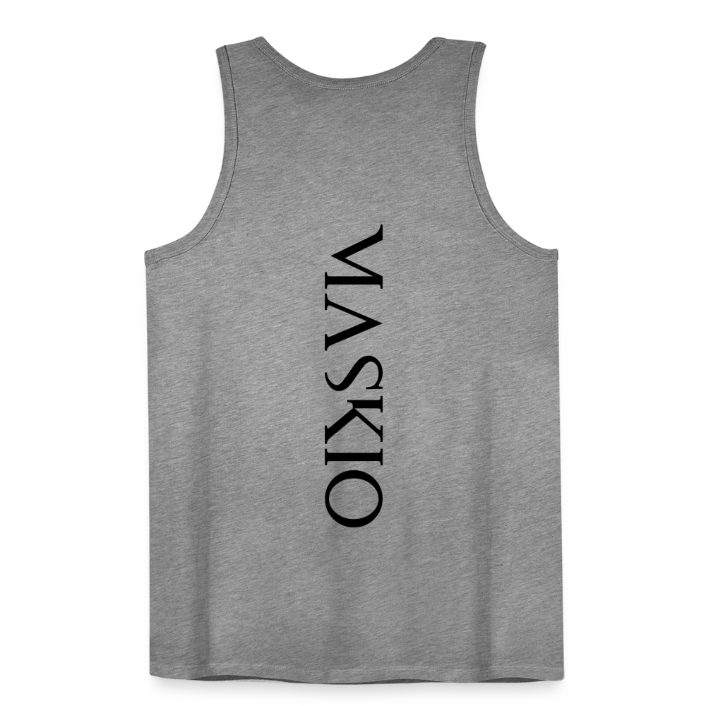 Premium Tank Top – Sportlich - Vielseitig - Grau meliert